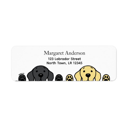 Black Lab en Yellow Lab kijken Etiket (Voorkant)