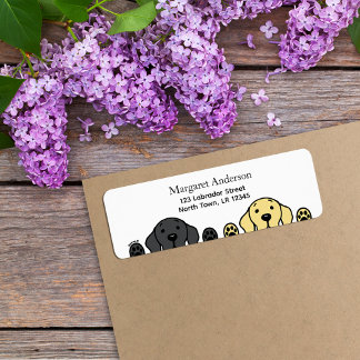 Black Lab en Yellow Lab kijken Etiket