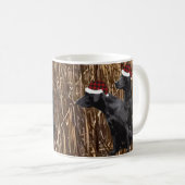 Black Lab Gifts, Labrador Retriever Kerstmis Koffiemok (Voorkant rechts)