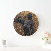 Black Lab Gifts, labrador Retriever Large Clock Grote Klok (Huis)