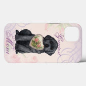 Black Lab Heart mama Case-Mate iPhone Case (Achterkant (horizontaal))