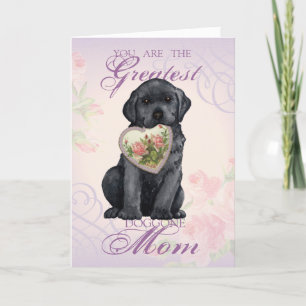Black Lab Heart mama Kaart