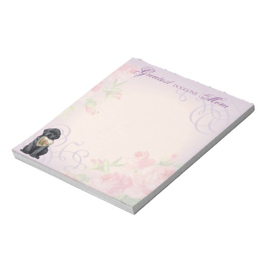 Black Lab Heart mama Notitieblok (Linkerzijde)