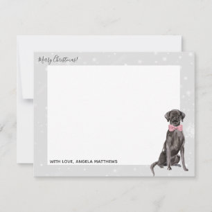 Black Lab Holiday Note-kaarten voor labrador Retri Notitiekaartje