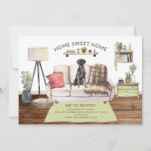 Black Lab Hond Bewegende Aankondiging (Voorkant)