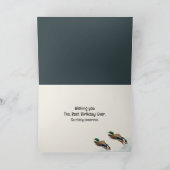 Black Lab Hond en Eenden Verjaardag Kaart (Binnen)