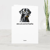 Black Lab-Hondenliefhebbers | Gepersonaliseerde ve Kaart (Achterkant)
