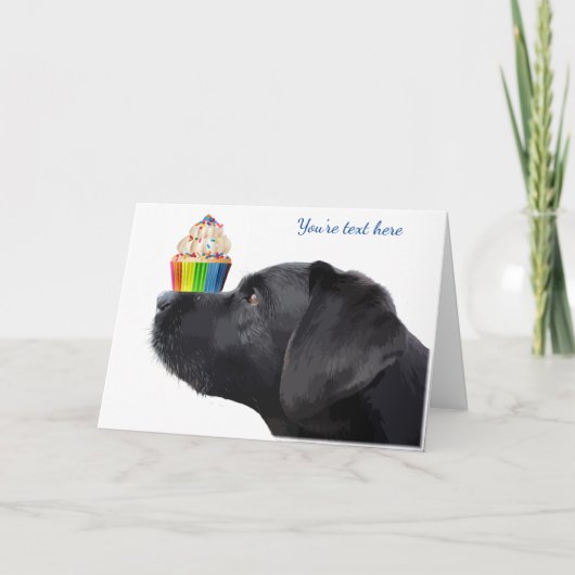 Black Lab Ik hou van je Kaart - Dog I Love You (Voorkant)