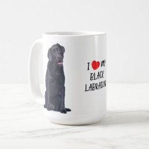 Black Lab - Ik hou van mijn zwarte labrador Koffiemok