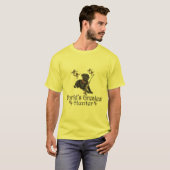 Black Lab jaagt mannen shirten T-shirt (Voorkant volledig)