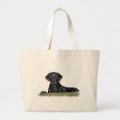 Black Lab Jumbo Canvas tas (Voorkant)