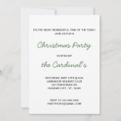 Black Lab Kerst Kardinalen Schattige Dog Labrador Kaart (Achterkant)