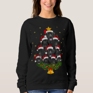 Black Lab kerstboom Hondenliefhebber Xmas Funny Cu Trui
