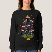 Black Lab kerstboom T Shirt-kerstcadeau voor honde Trui (Voorkant)