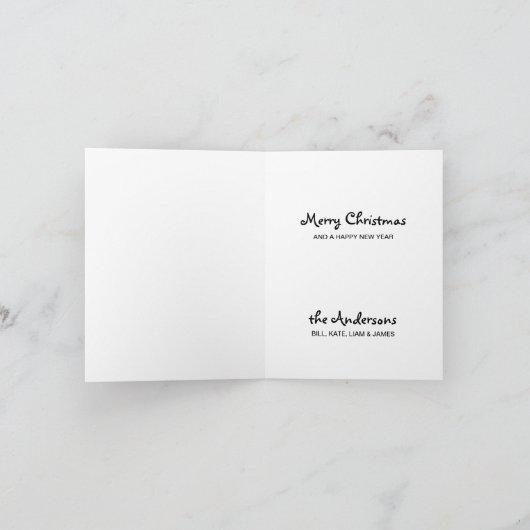 Black Lab Kerstkardinaal Cute Labrador Dog Feestdagen Kaart (Binnen)