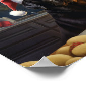 Black Lab Kerstkoekjes Feestelijke vakantie Poster (Hoek)