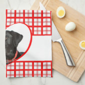 Black Lab Kitchen Towel Theedoek (Quarter Fold)