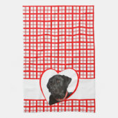 Black Lab Kitchen Towel Theedoek (Verticaal)