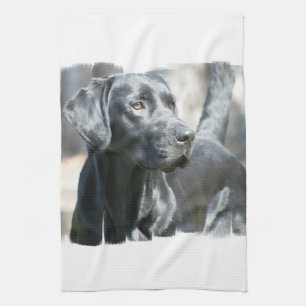 Black Lab Kitchen Towel Theedoek