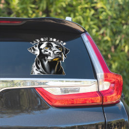 Black Lab | Lab aan boord Sticker