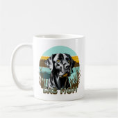 Black Lab | Lab Moeder Hond gepersonaliseerd Koffiemok (Links)