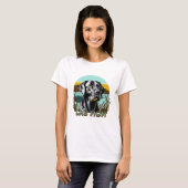 Black Lab | Lab Mom-Hondenliefhebber T-shirt (Voorkant volledig)