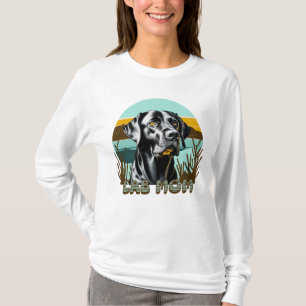 Black Lab   Lab Mom-Hondenliefhebber T-shirt