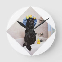 Black Lab Labrador Dog Funny Bath Time