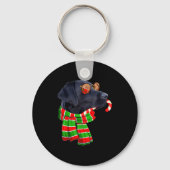 Black Lab Labrador Dog Owners Christmas Xmas Holid Sleutelhanger (Voorkant)