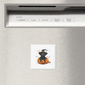 Black Lab Labrador Pompoen Halloween Thanksgiving Magneet (Insitu (Vaatwasser))