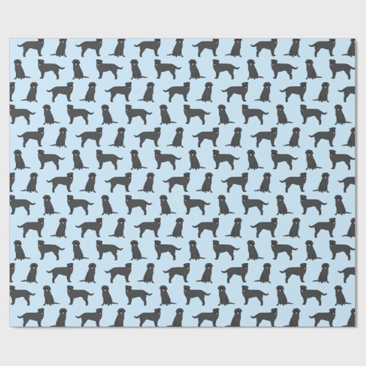 Black Lab Labrador Retriever Cadeaupapier (Vlak)