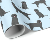 Black Lab Labrador Retriever Cadeaupapier (Rol Hoek)