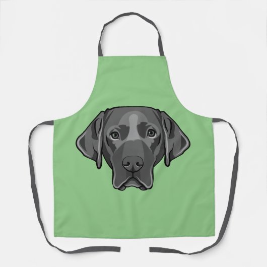 Black Lab Labrador Retriever Dog Design Schort (Voorkant)
