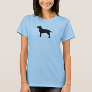 Black Lab Labrador Retriever Hondenras Silhouette T-shirt
