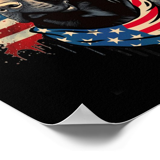 Black Lab Labrador  Santa Christmas Pyjama Poster (Hoek)