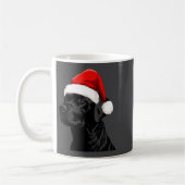 Black Lab Labrador Santa Hat Christmas Holiday Pet Koffiemok (Links)