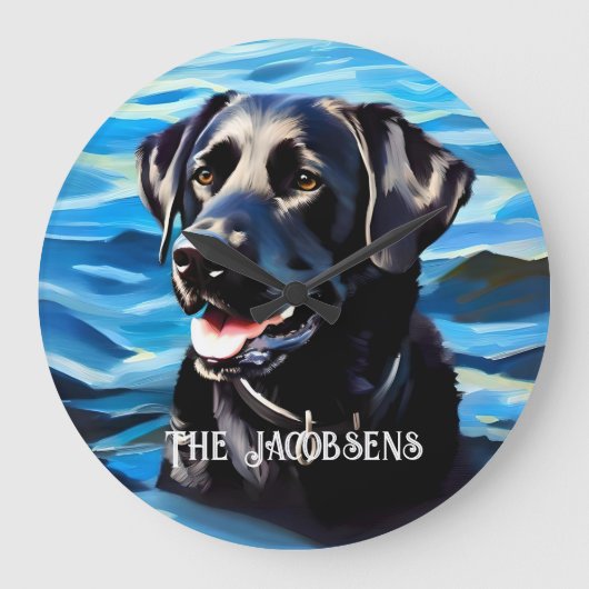 Black Lab & Lake Grote Klok (Voorkant)