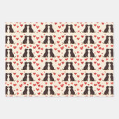 Black Lab Love - Valentijns's Dog Wrapping Paper (Voorkant 2)
