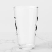 Black Lab Mam (Labrador Retriever Mam) Cute Dog Glas (Rechts)