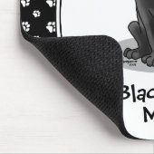 Black Lab Mam (Labrador Retriever Mam) Cute Dog Muismat (Hoek)