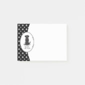 Black Lab Mam (Labrador Retriever Mam) Cute Dog Post-it® Notes (Voorkant)