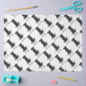 Black Lab Mam (Labrador Retriever Mam) Cute Dog Tissuepapier (Craft)