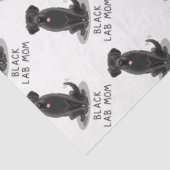 Black Lab Mam (Labrador Retriever Mam) Cute Dog Tissuepapier (Detail)