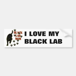 Black Lab mama Bumpersticker