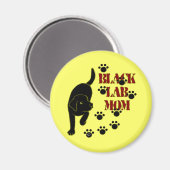 Black Lab mama Magneet (Voorkant / Achterkant)