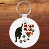 Black Lab mama Sleutelhanger (Voorkant)