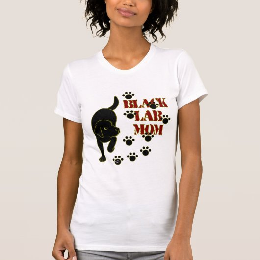 Black Lab mama T-shirt (Voorkant)