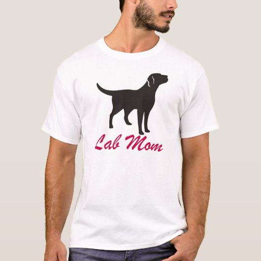 Black Lab mama T-shirt (Voorkant)