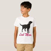 Black Lab mama T-shirt (Voorkant volledig)