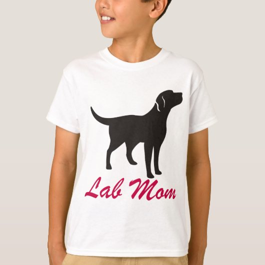Black Lab mama T-shirt (Voorkant)